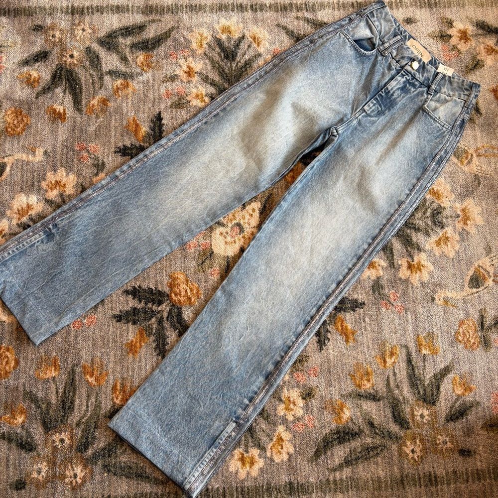 OPEN Brazilian Brazil Classic Denim Straight Leg Jeans US 2